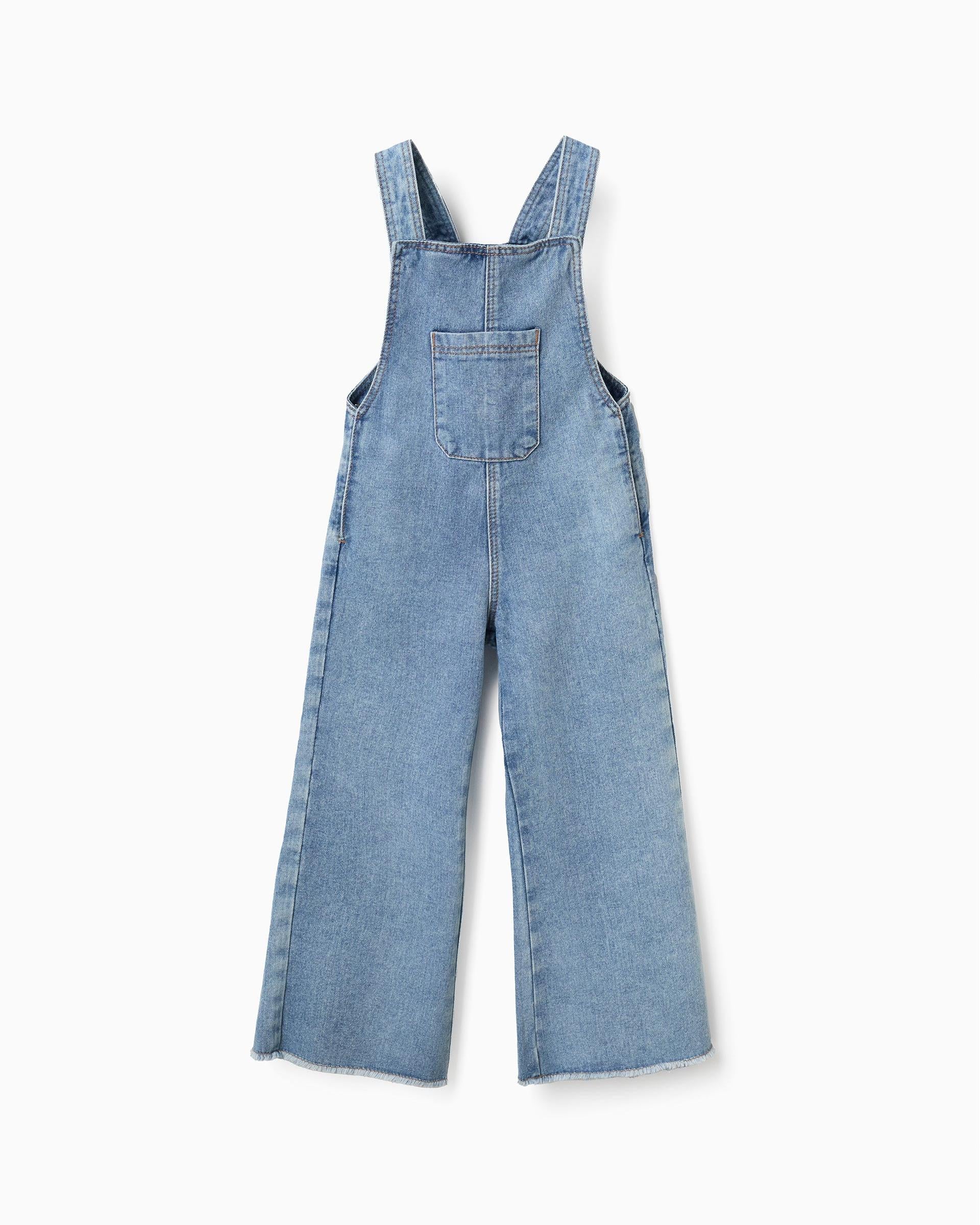 Braga Bolsillos Flecos Denim Zippy