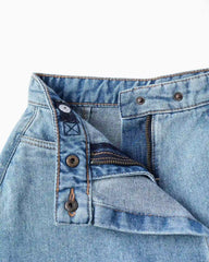 Falda Short Flecos Denim Claro Zippy diseño