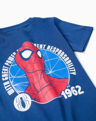 Conjunto Bermuda Spider-Man Azul Rojo Zippy