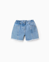 Short Resortado Bolsillos Denim Zippy