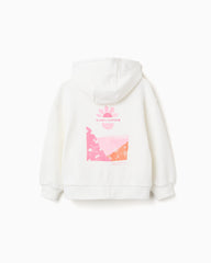 Chaqueta Sudadera Always Inspired Blanco Zippy DETALLE