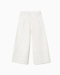 Pantalón Detalle Bota Ojalillo Blanco Zippy estilo