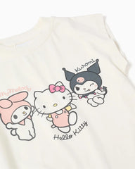 Conjunto Short Hello Kitty Rosa Zippy detalle