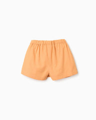 Falda Short Resorte Moño Naranja Zippy