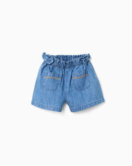 Short Detalle Bolsillos Denim Zippy