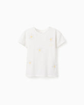 Blusa Detalle Relieve Flores Blanco Zippy