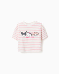 Blusa Estampado Hello Kity Besties Rosa Zippy