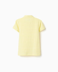 Camiseta Cuello Mao Rayas Amarillo Zippy estilo