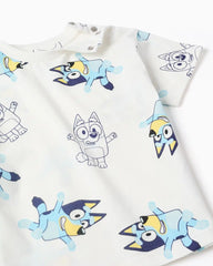 Camiseta Estampado Bluey Blanco Zippy