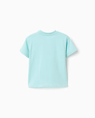 Camiseta Estampado Bluey y Bingo Azul Zippy ESTILO