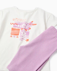 Conjunto Short Estampado Lila Zippy modelo