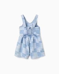 Enterizo Combinado Cuadros Denim Zippy