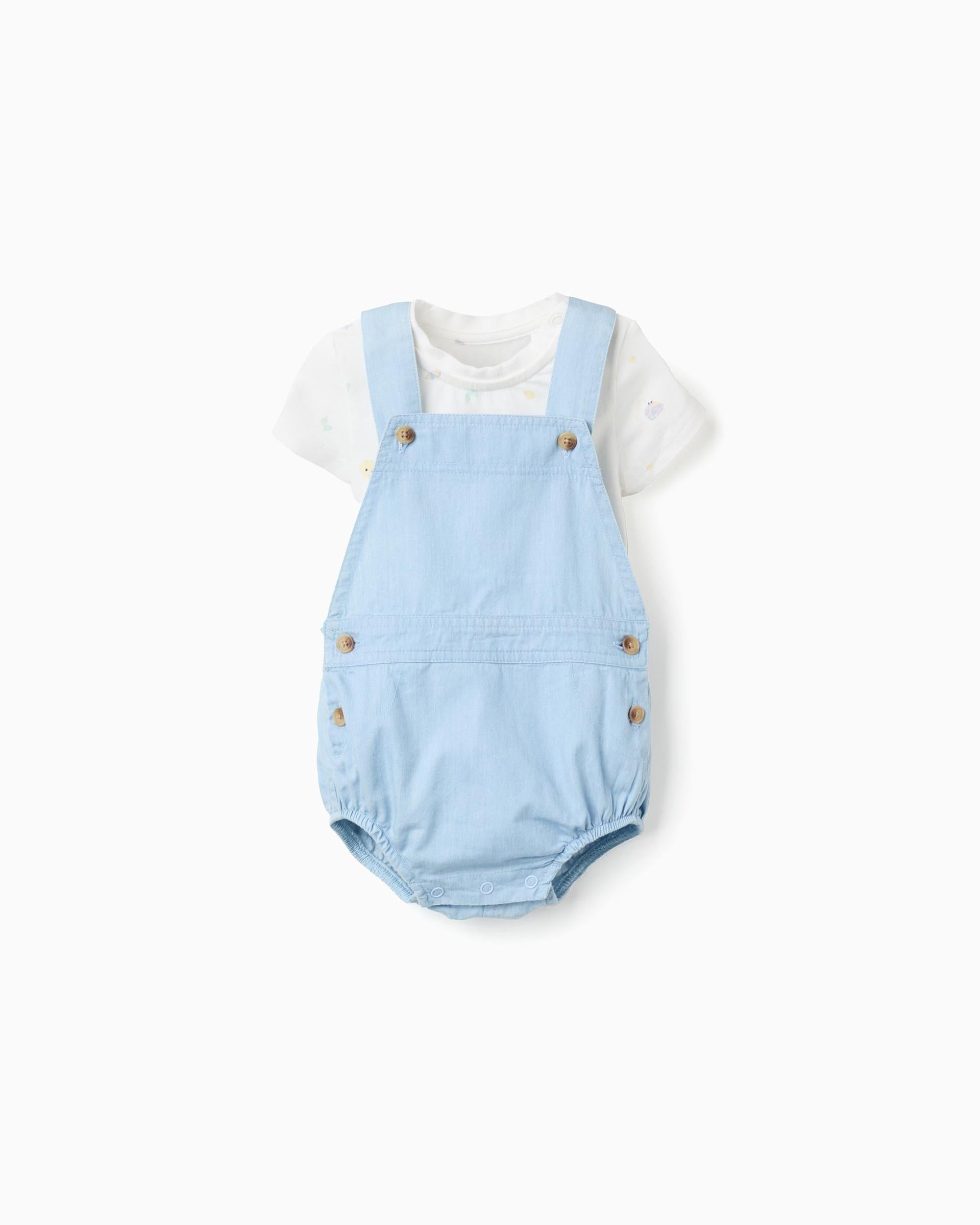 Conjunto Overol Cangrejo Denim Zippy