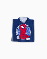 Toalla con Capota Spiderman Azul Zippy