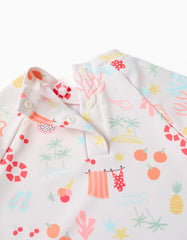 Vestido de Baño Manga Larga Naranja Zippy