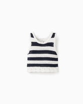 Blusa Crop Top Tejido Rayas Zippy