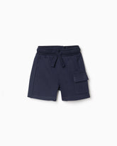 Bermuda Sudadera Bolsillo Navy Zippy