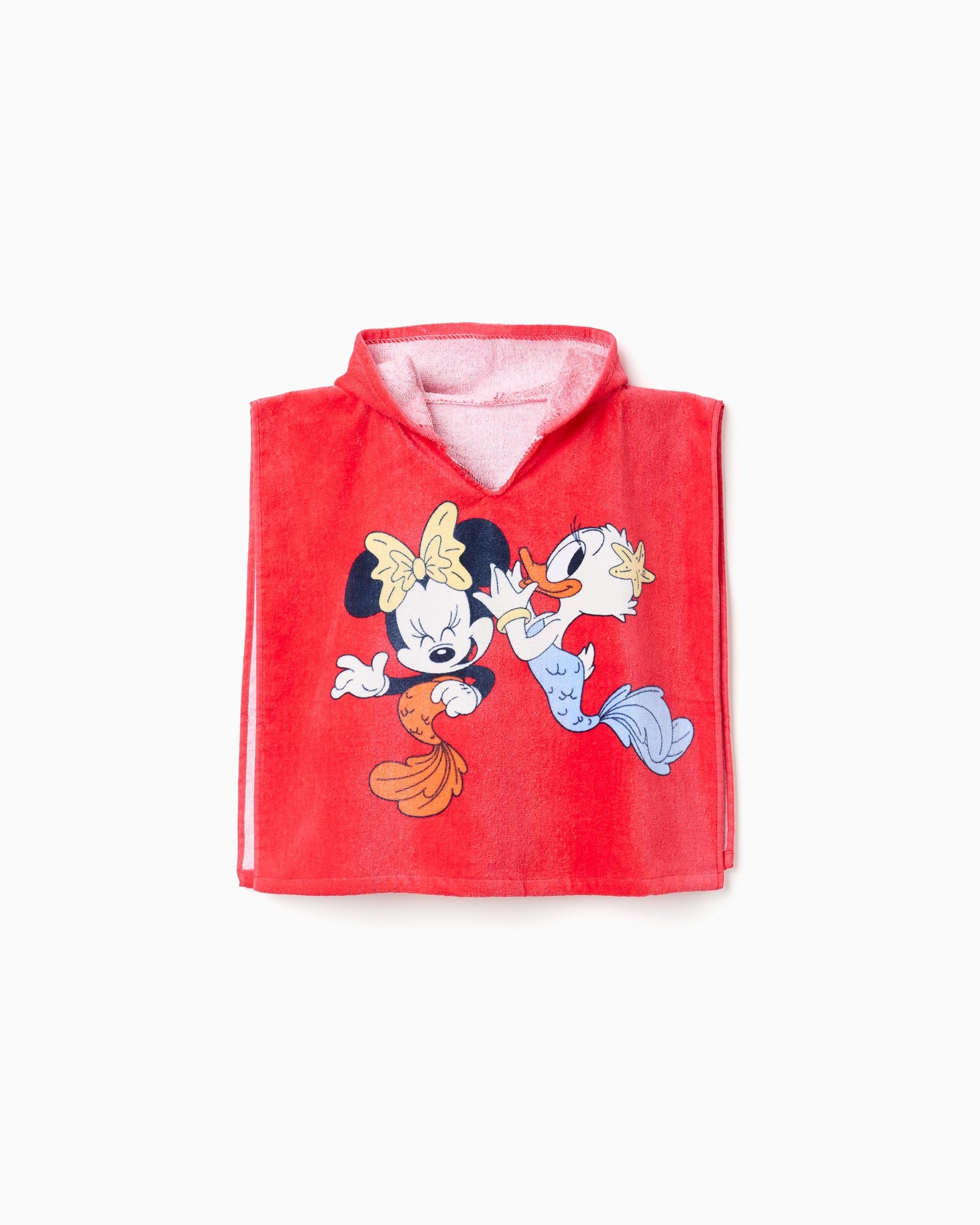 Toalla con Capota Minnie Rojo Zippy