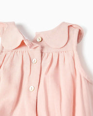Body Detalle Cuello Volante Rosa Zippy