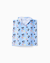 Toalla con Capota Mickey Playa Azul Zippy