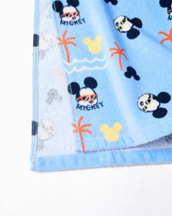 Toalla con Capota Mickey Playa Azul Zippy