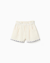 Short en Lino para Niña Beige Zippy