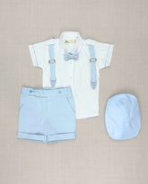 Conjunto Bermuda Con Boina Azul