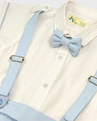 Conjunto Bermuda Con Boina Azul Blue