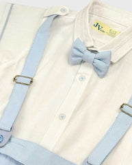 Conjunto Bermuda Con Boina Azul Blue