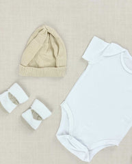 Set Primer Día Tejido Detalle Cuello Café Detalles