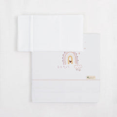 Juego De Sábanas Maxicuna Arcoíris Happy Days Bimbidreams