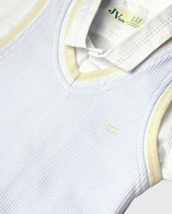 Traje Ceremonia Bermuda Tejido Detalle Claro Detalle