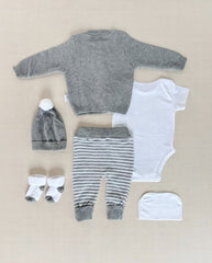 Set Primer Día Bordado Jirafa Espalda