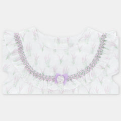 Vestido Estampado Flores Blanco