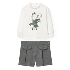 Conjunto Short Cuadros Boboli