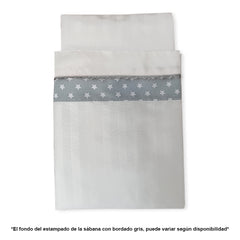 Juego De Sábanas Para Corral Gris Toral