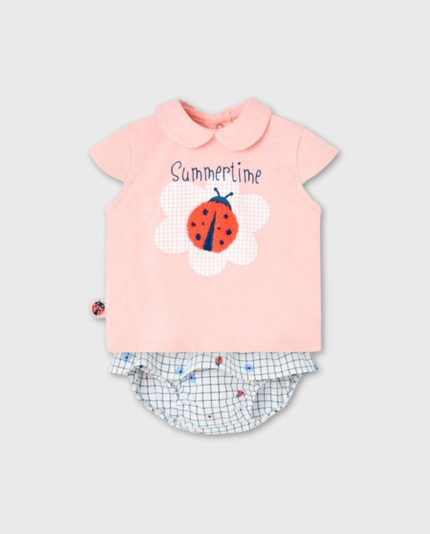 Conjunto Falda Mariquita Rosa Boboli