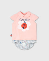 Conjunto Falda Mariquita Rosa Boboli