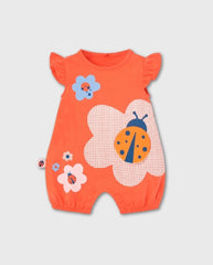 Pelele Mariquita Intecractivo Naranja Boboli