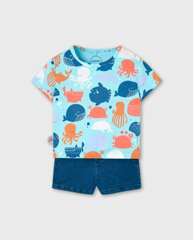 Conjunto Bermuda Animales del Mar Boboli