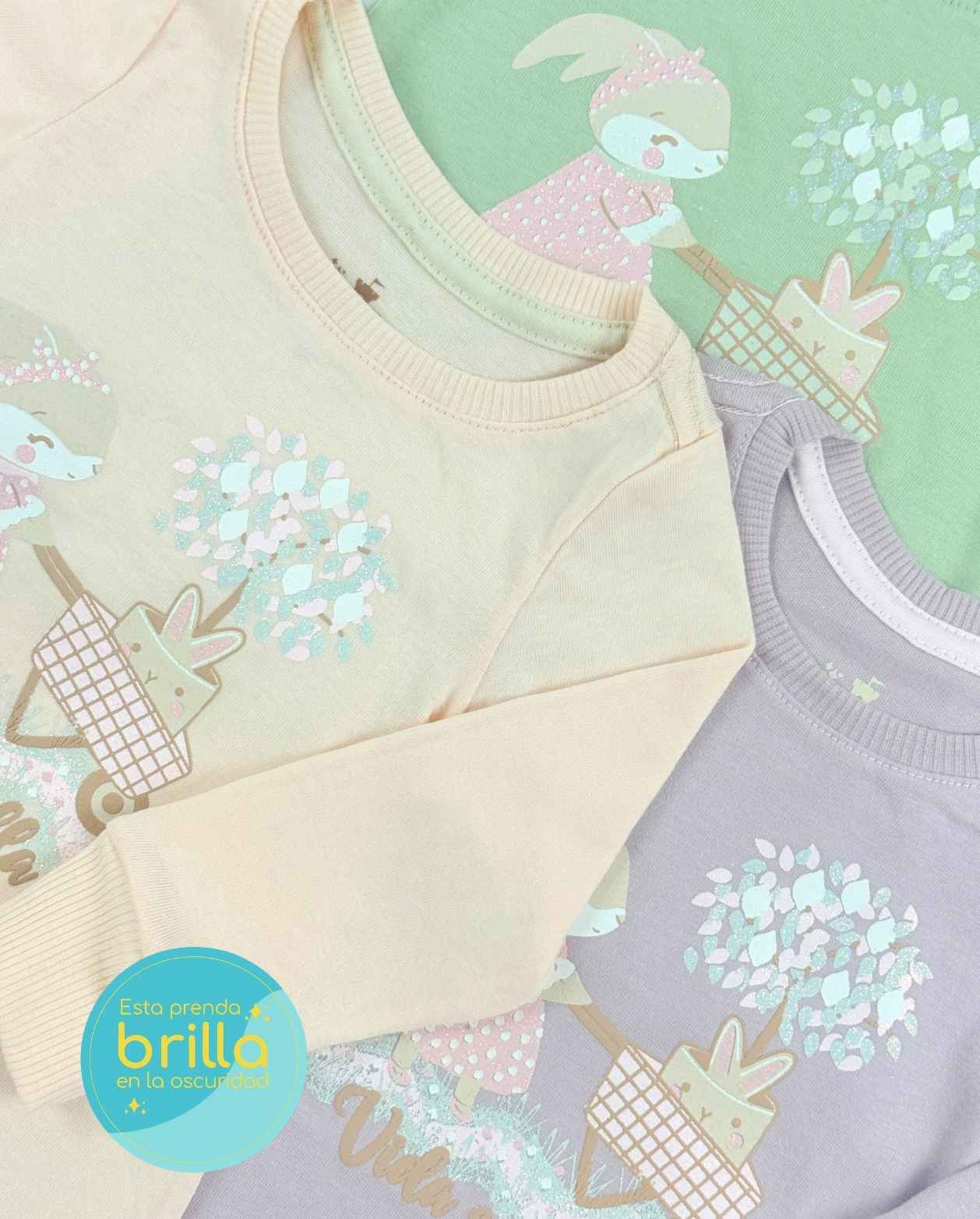 Pijama Pantalon Manga larga Coneja Detalle