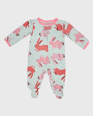 Pijama Enteriza Estampado Conejo Gris