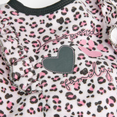 Pijama Terciopelo Estampado Animal Print Rosa