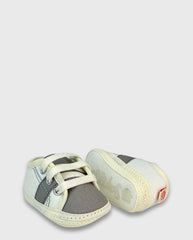 Tenis sin Suela Combinado Gris Estilo