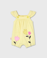 Pelele Rayas Tulipan Amarillo Boboli