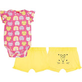 Conjunto Body Gatitos Bebé Niña | Verano Kyly Rosa