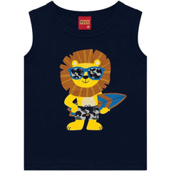 Esqueleto Estampado León azul