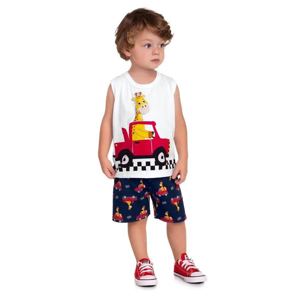 Conjunto Bermuda Jirafa Interactiva – Verano Niño