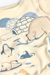 Pijama Enterizo Estampado Osos Polares Boboli Detalle