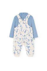 Overol estampado de osos polares para bebé